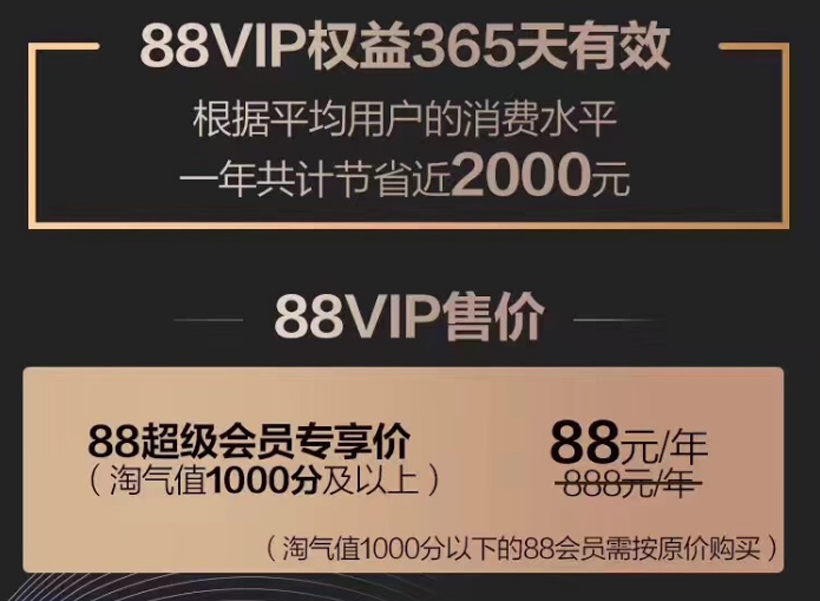 淘宝88会员有哪些权益（淘宝88会员享受的权益和特权）